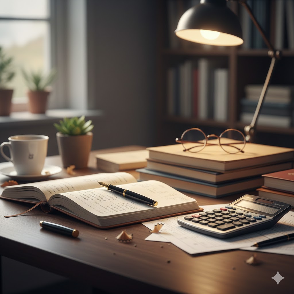 Financial analyst researching data on dual monitors