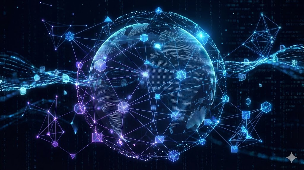 Blockchain and real estate tokenization concept