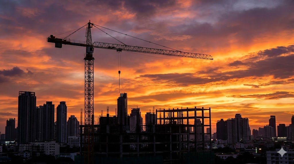 Modern international real estate building