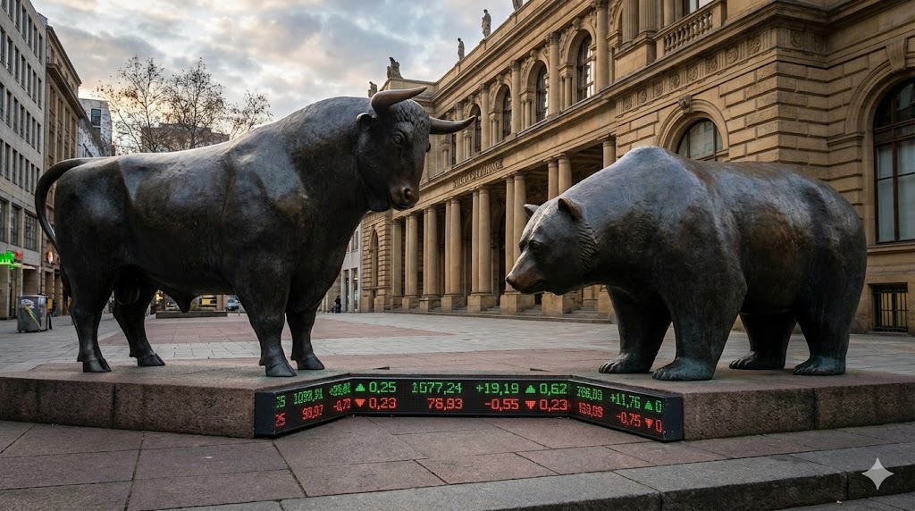 S&P 500 index chart with growth projection lines