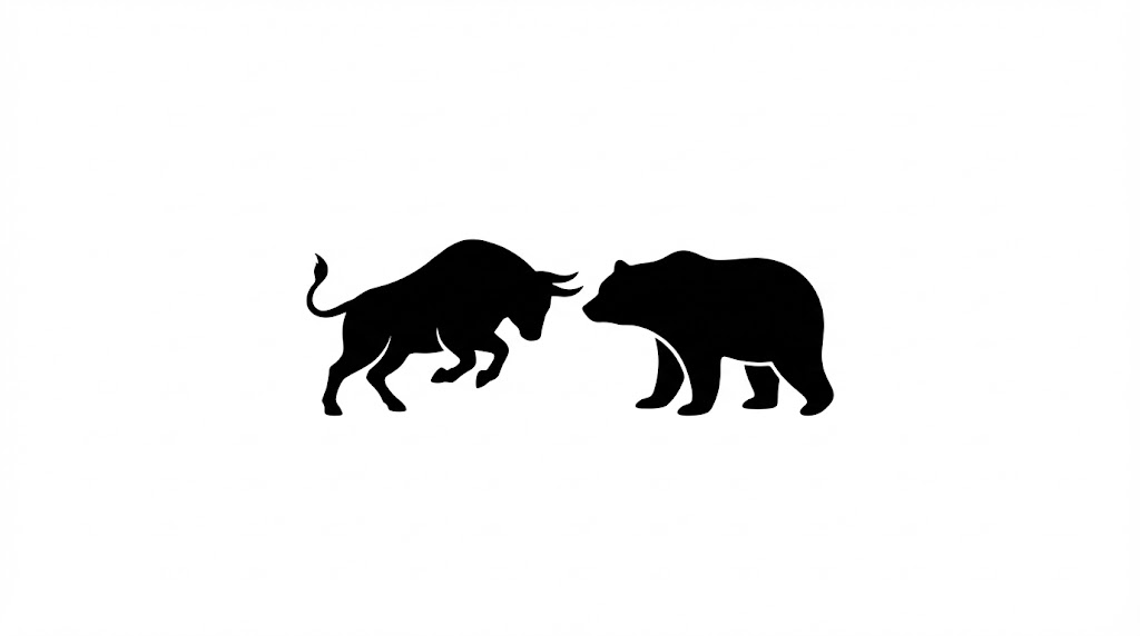 S&P 500 index chart with growth projection lines