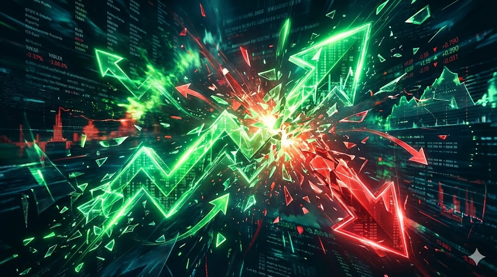 Bull and bear representing market debate on Amazon's future