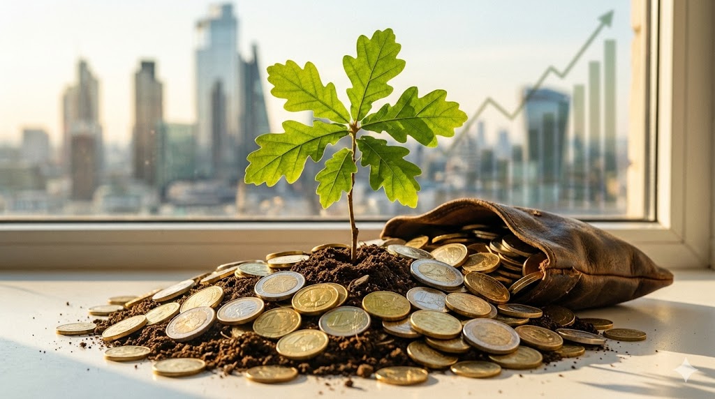 Money tree symbolizing investment growth