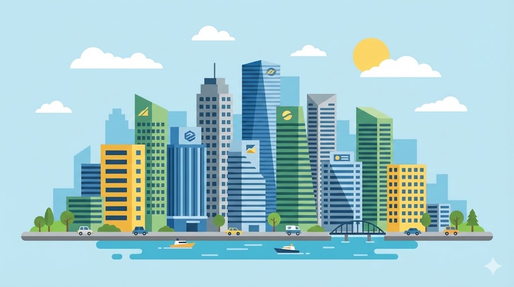 Business meeting in a corporate office discussing strategy